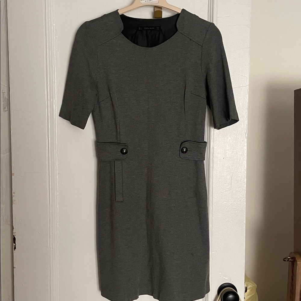 Zara Basic Charcoal Dress